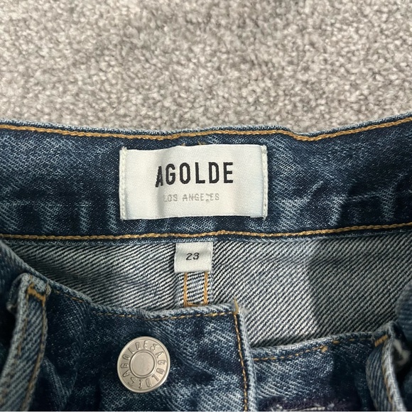 Agolde denim jeans purchased from aritzia. High waisted with button fly. - Picture 2 of 6